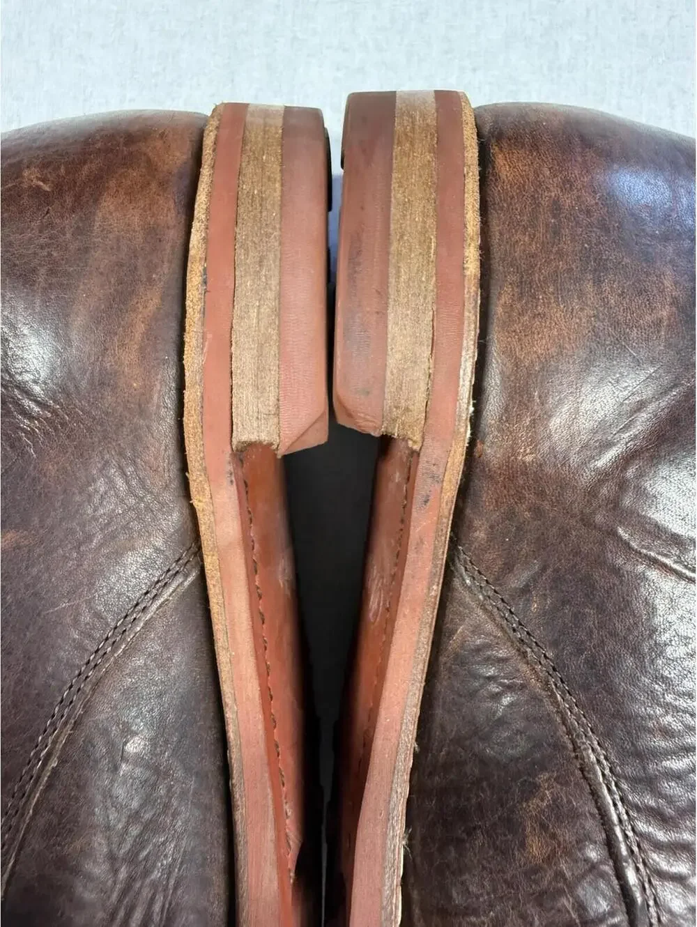 Allen Edmonds Oak Street Cap Toe Derby Shoes Oxfords Sz 12 D Brown Dainite Sole‎